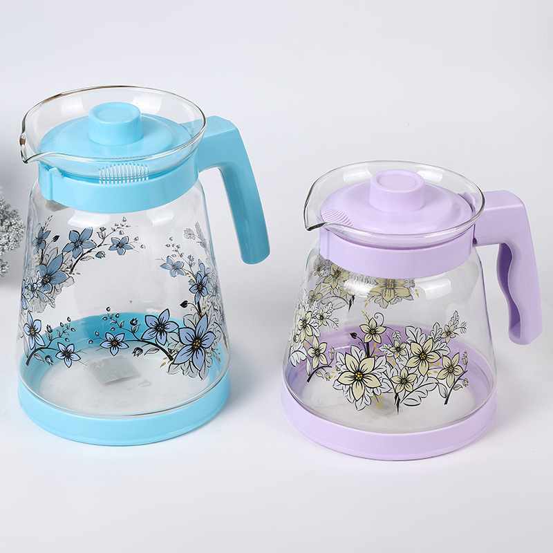 New Teapot Household Simple Applique Creative Handle Disain Cold Water Glass Pot Spot Kohandatud hulgimüük